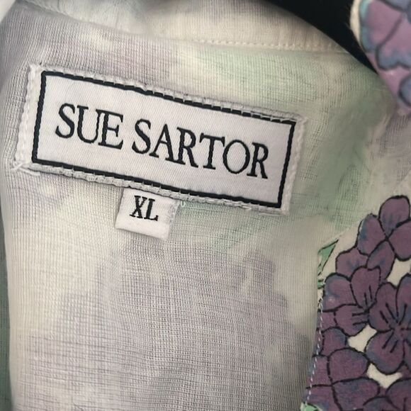 Sue Sartor XL Flounce Shorty - Blue Hydrangea- New - Picture 9 of 11